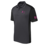 Men’s Graphite Gray with Black Colorblock Polo-0