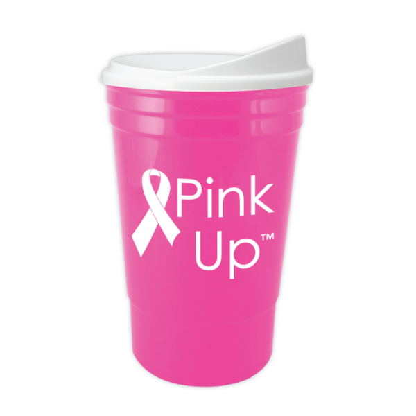 Pink Party Cup w/ Lid-0